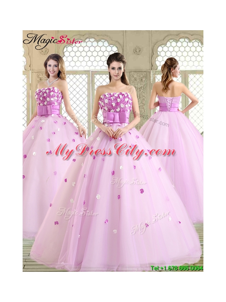 New Arrivals 2016 Straps Quinceanera Dresses with Strapless