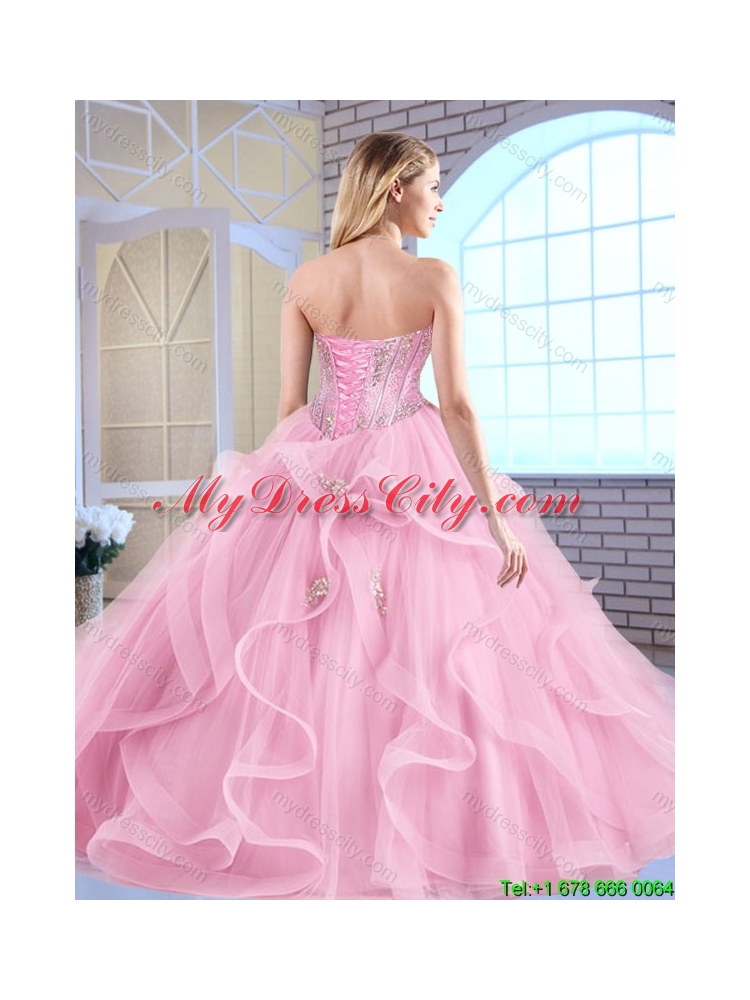 Elegant Sweetheart Lace Up Quinceanera Dresses with Beading