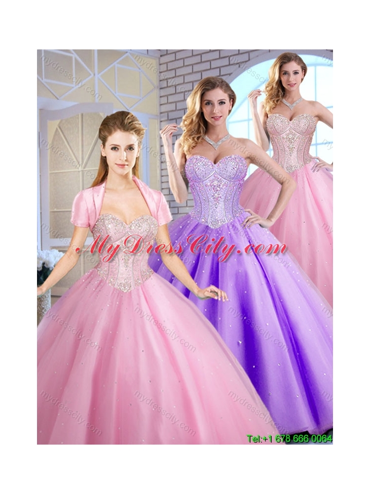 2016 Perfect Sweetheart Quinceanera Dresses Beading and Sequins