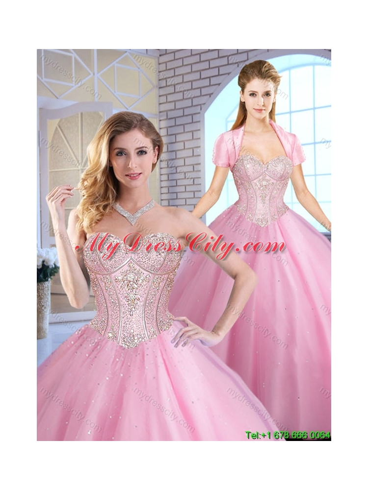 2016 Perfect Sweetheart Quinceanera Dresses Beading and Sequins