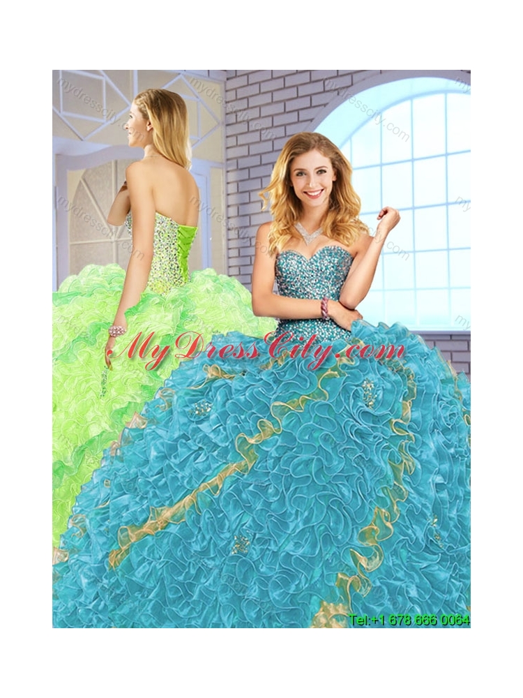 Hot Sale Floor Length Quinceanera Dresses with Lace Up