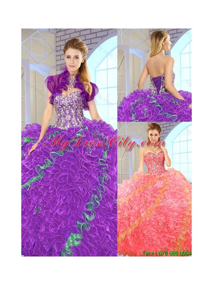 2016 Fall Beautiful Multi Color Quinceanera Dresses with Sweetheart