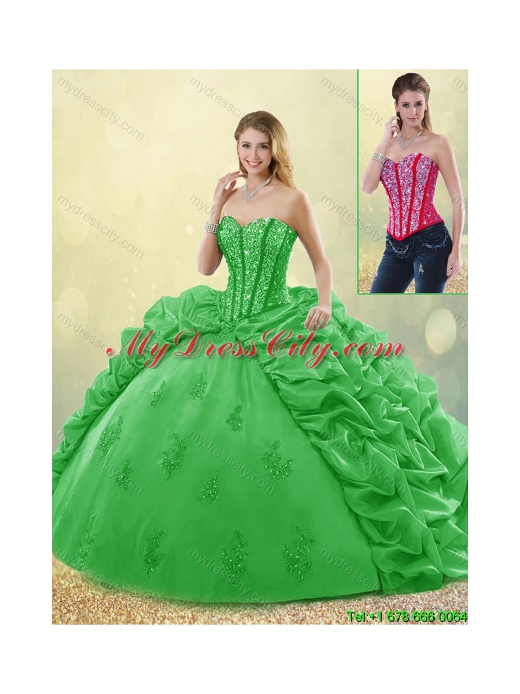 Elegant Spring Sweet 16 Dresses with Beading and Appliques