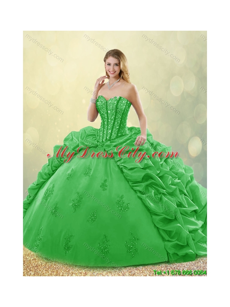 Elegant Spring Sweet 16 Dresses with Beading and Appliques