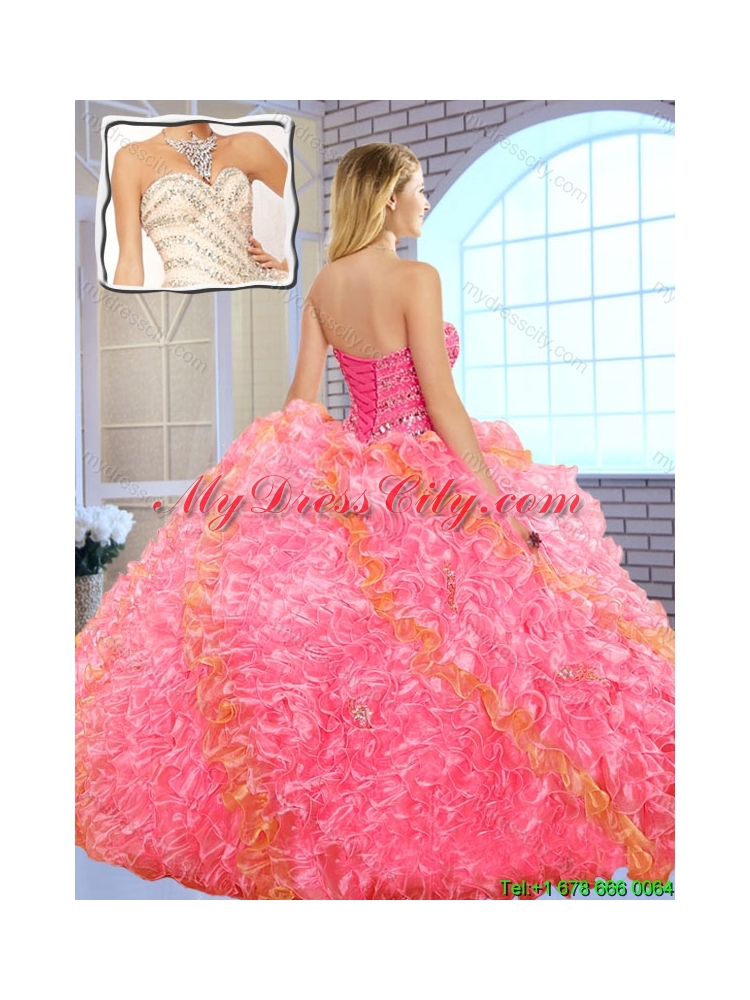 Gorgeous Beading Sweet 16 Dresses with Beading and Ruffles