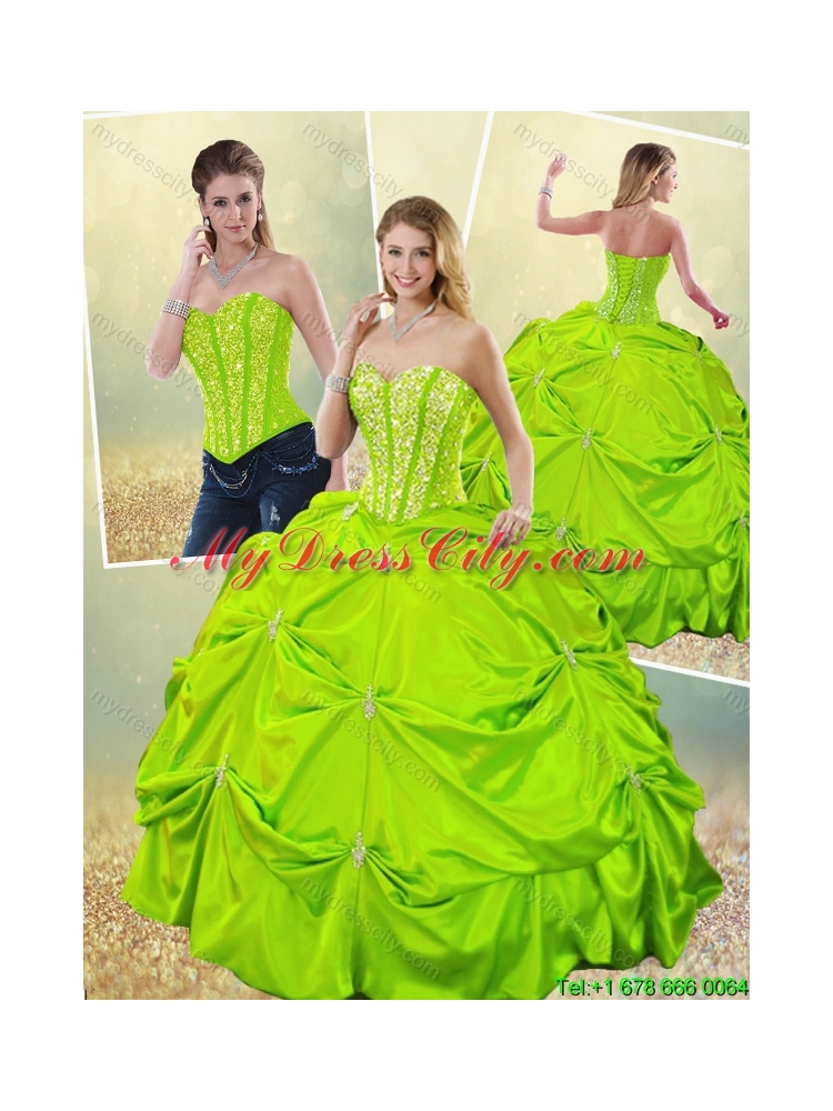 Classical Ball Gown Sweet 16 Dresses with Beading for 2016