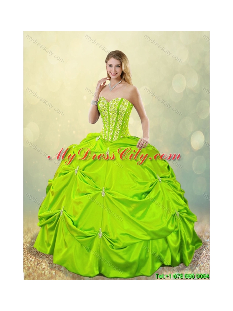 Classical Ball Gown Sweet 16 Dresses with Beading for 2016