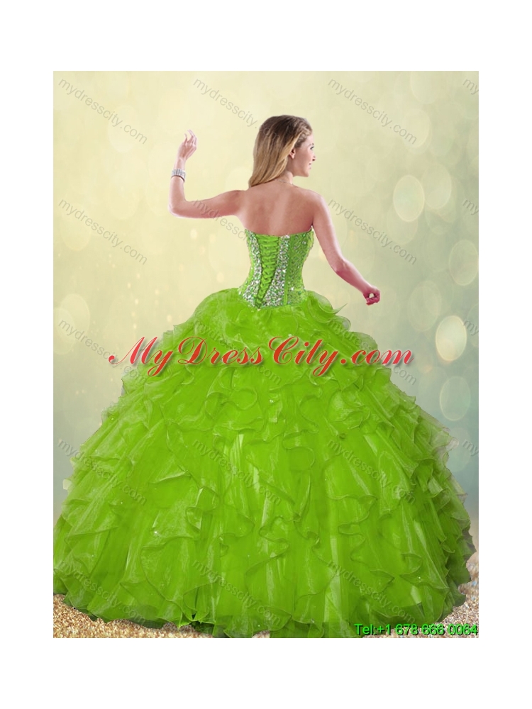 Gorgeous Sweetheart Quinceanera Dresses Beading and Ruffles