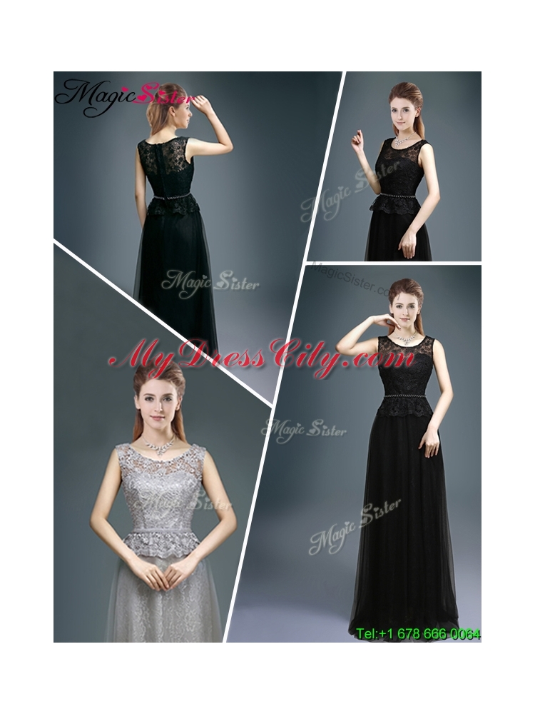 Cheap Empire Scoop Lace Prom Dresses for 2015 Winter