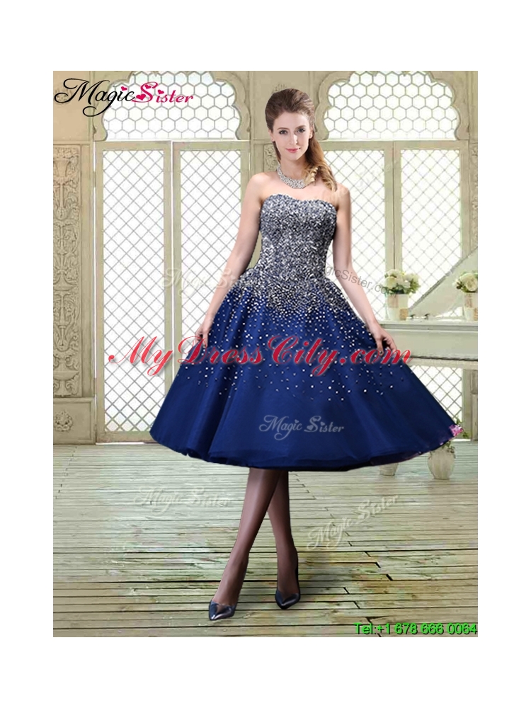 Luxurious Sweetheart Beading Prom Dresses for 2016