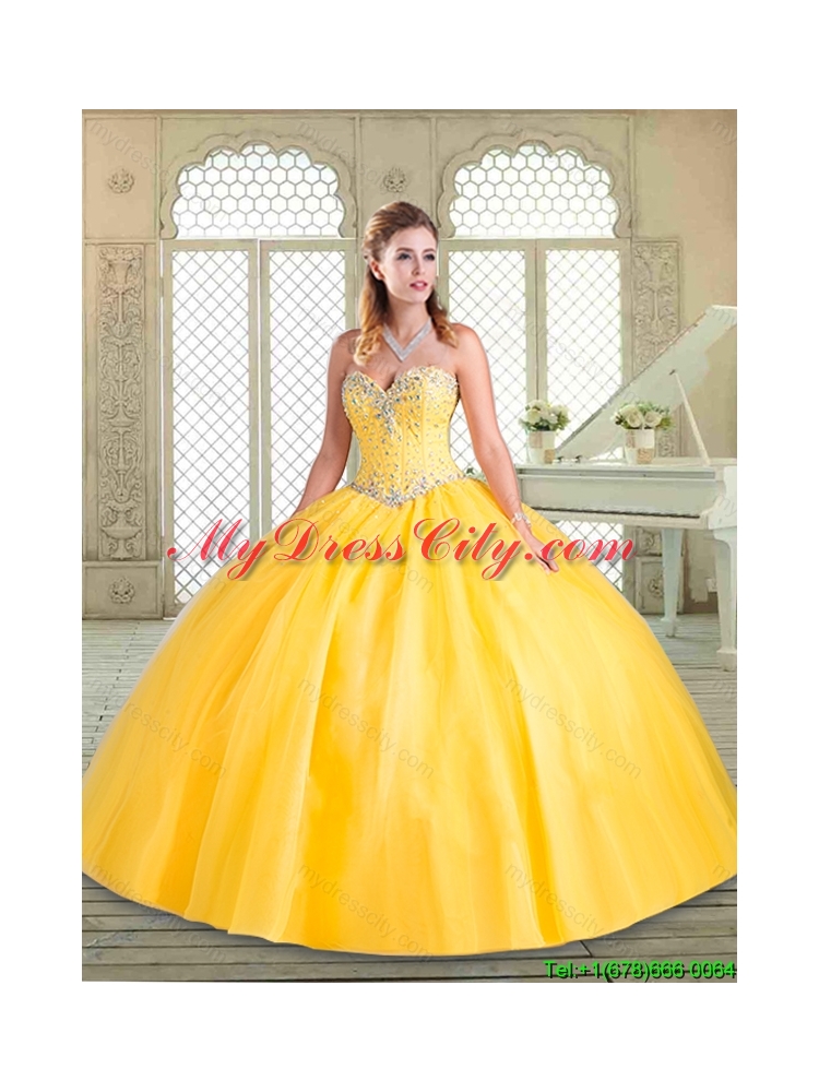 Lovely Sweetheart Beading Quinceanera Dresses for Spring