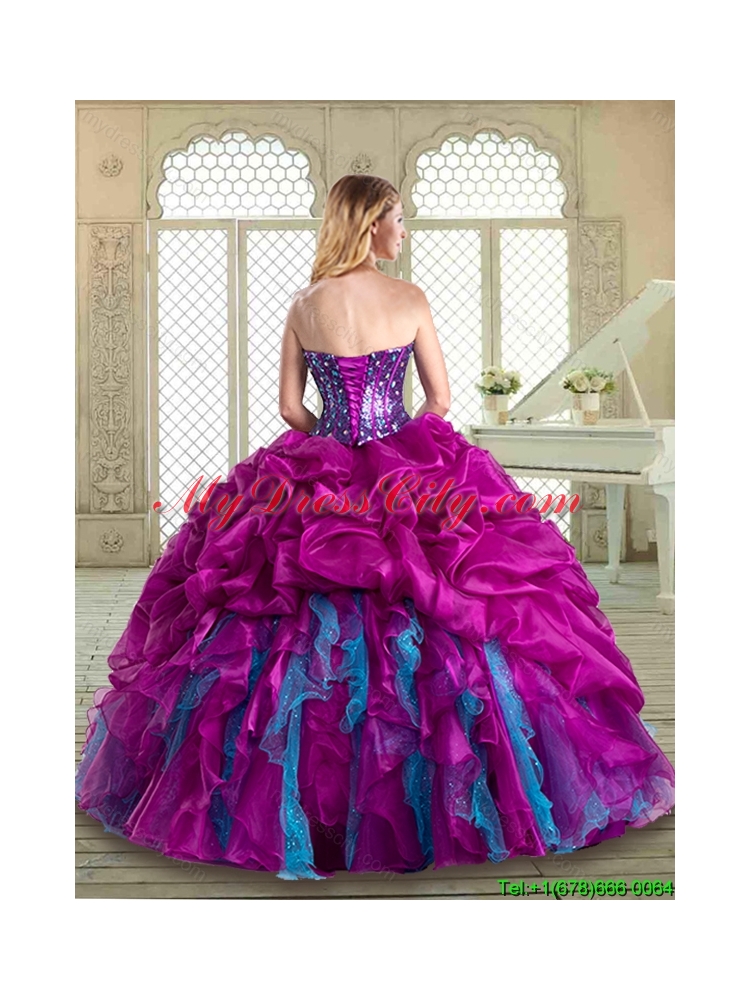 Luxurious Sweetheart Quinceanera Dresses with Beading and Ruffles