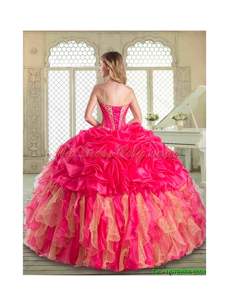 The Most Popular Floor Length Designer Quinceanera Dresses with Ruffles and Beading