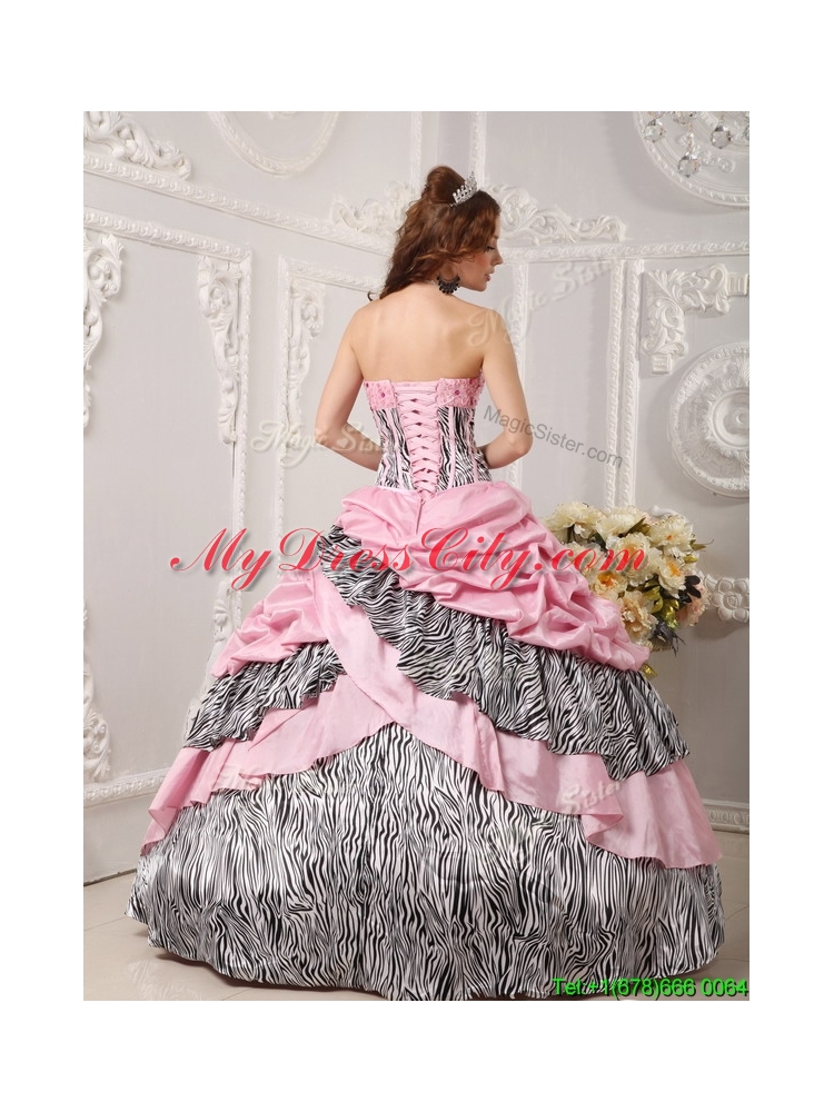 Best  Ball Gown Strapless Quinceanera Gowns in Multi Color