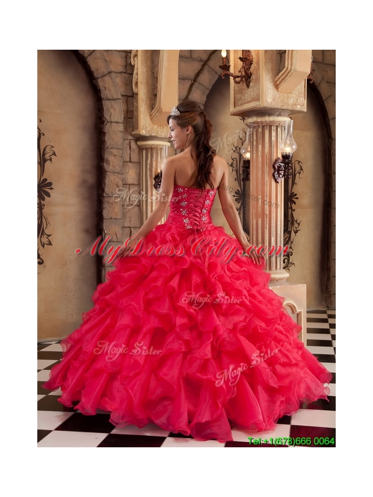 2016 Ball Gown Sweetheart Floor Length Quinceanera Dresses