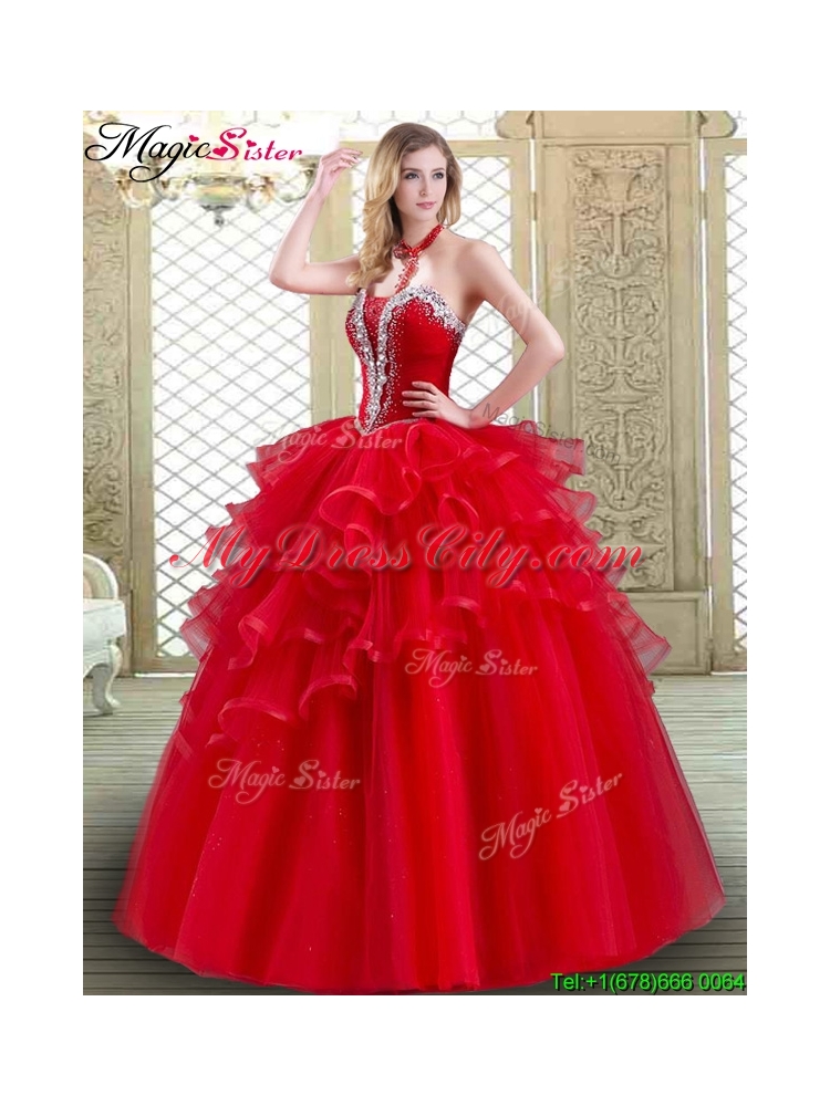 Perfect Sweetheart Quinceanera Dresses with Beading and Ruffles