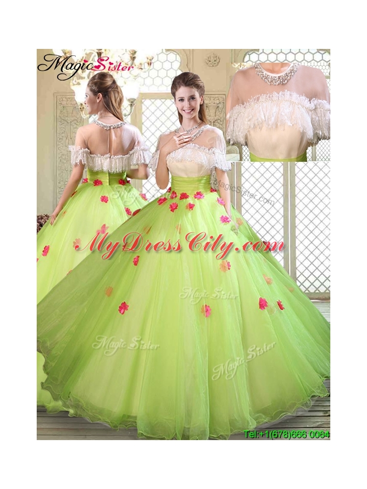 Spring Beautiful Scoop Quinceanera Dresses with Ruffles