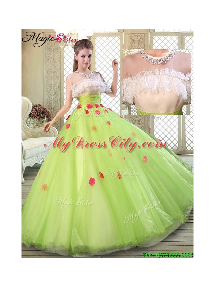 Spring Beautiful Scoop Quinceanera Dresses with Ruffles