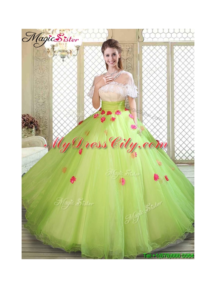 Spring Beautiful Scoop Quinceanera Dresses with Ruffles