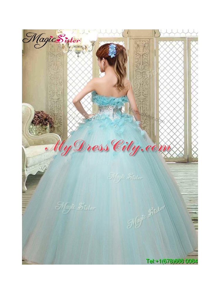 Beautiful Strapless Quinceanera Dresses with Appliques and Ruffles