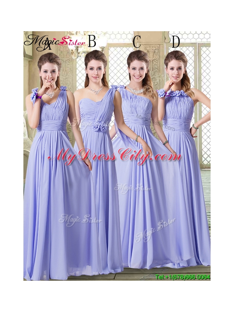 Fall Beautiful One Shoulder Floor Length Bridesmaid Dresses for Spring