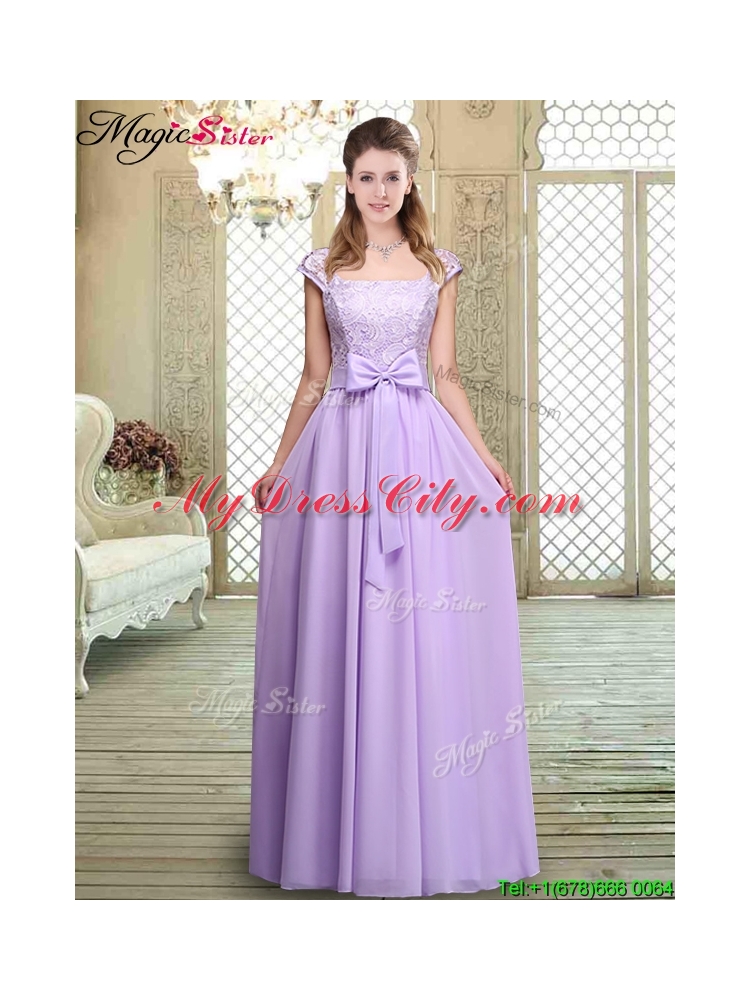 Hot Sale Empire Lavender 2016 Prom Dresses