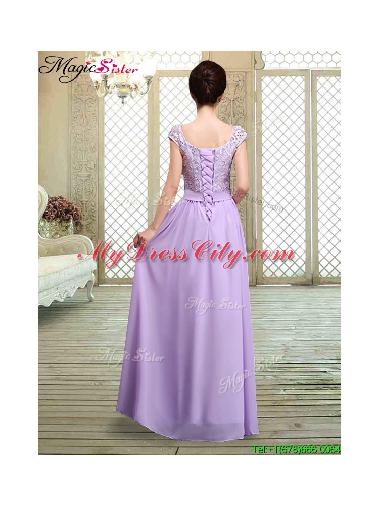 Hot Sale Empire Lavender 2016 Prom Dresses