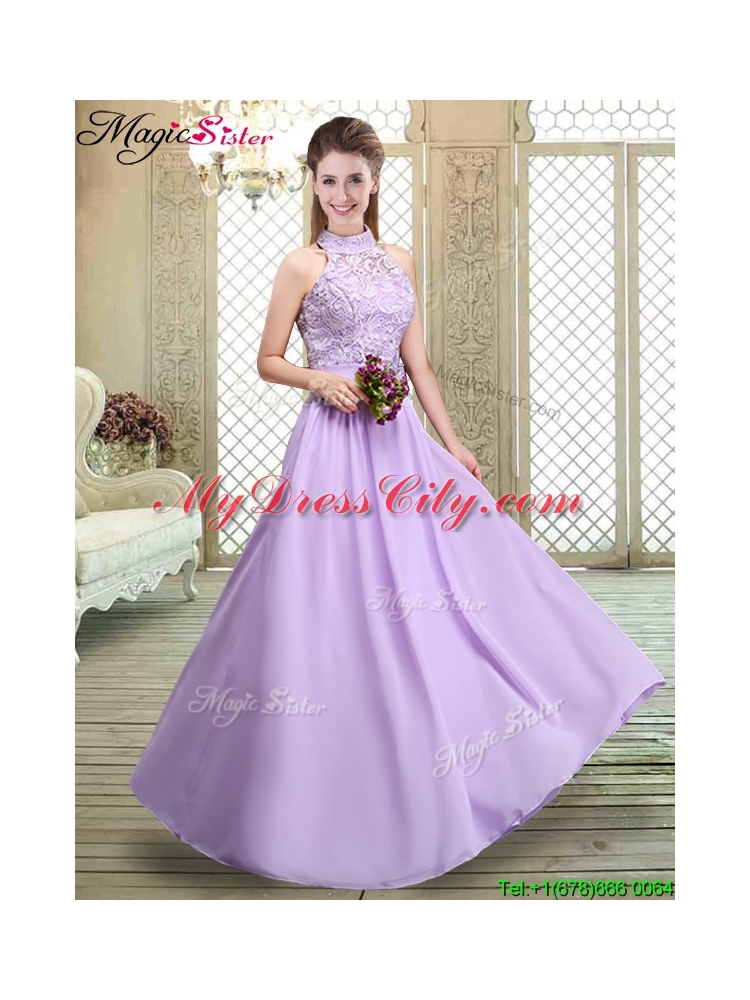 Hot Sale Empire Lavender 2016 Prom Dresses