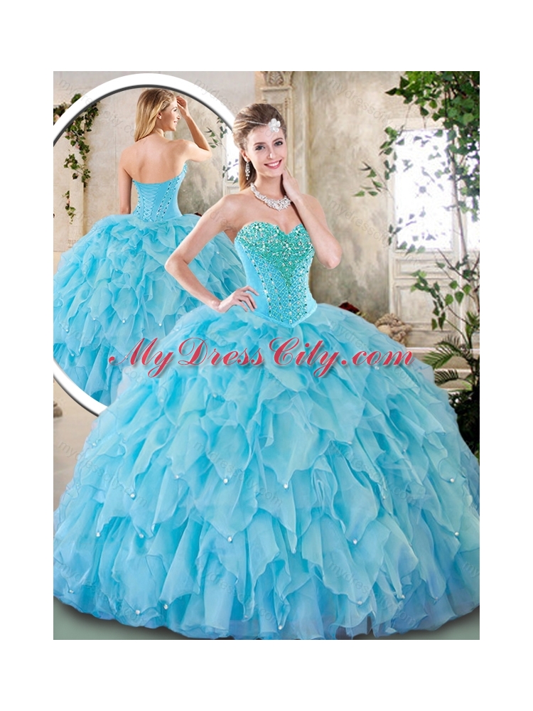 Cheap Sweetheart Beading Quinceanera Dresses for 2016