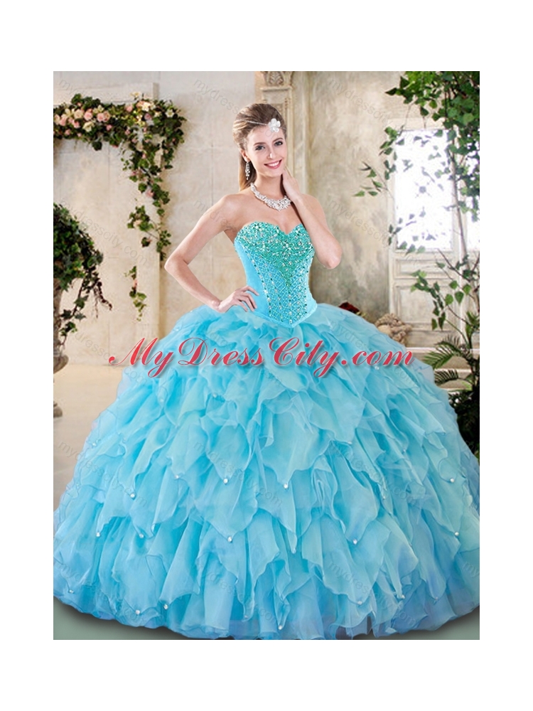 Cheap Sweetheart Beading Quinceanera Dresses for 2016