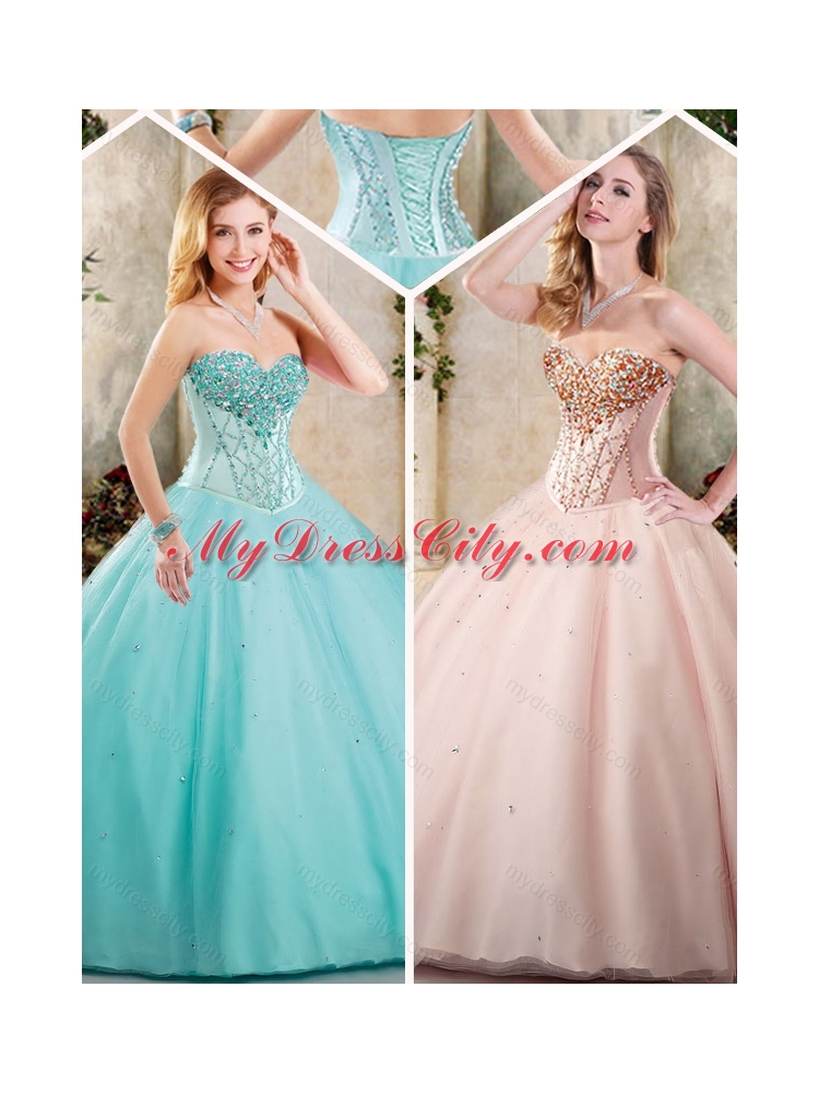 Exquisite Sweetheart Quinceanera Dresses with Beading