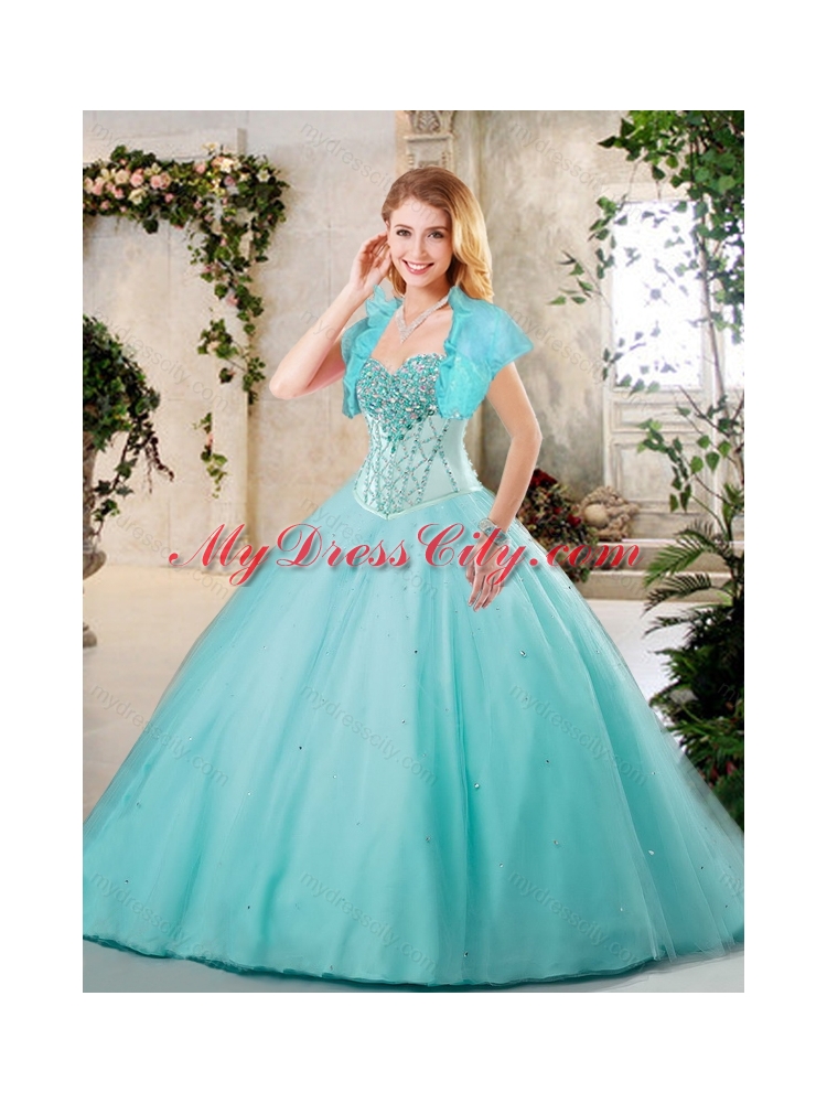 Latest Beading Sweetheart Quinceanera Gowns for 2016