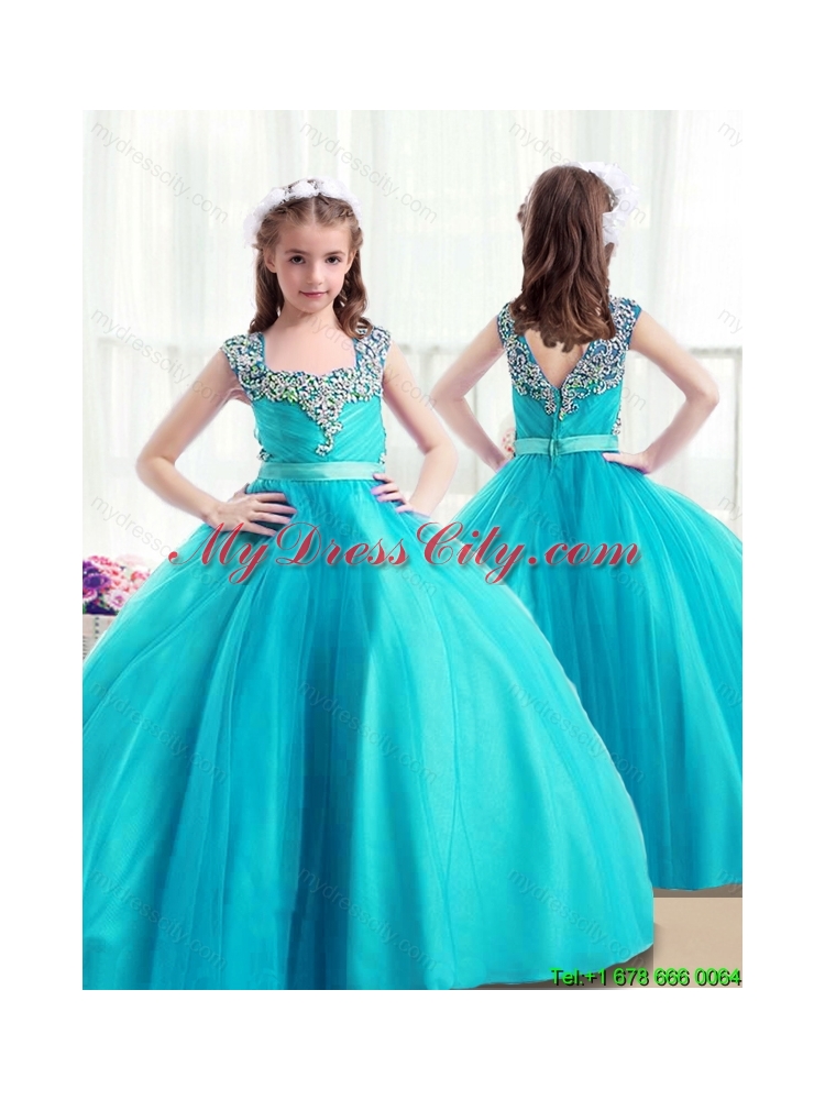 Perfect Zipper Up Mini Girls Party Dresses with Beading