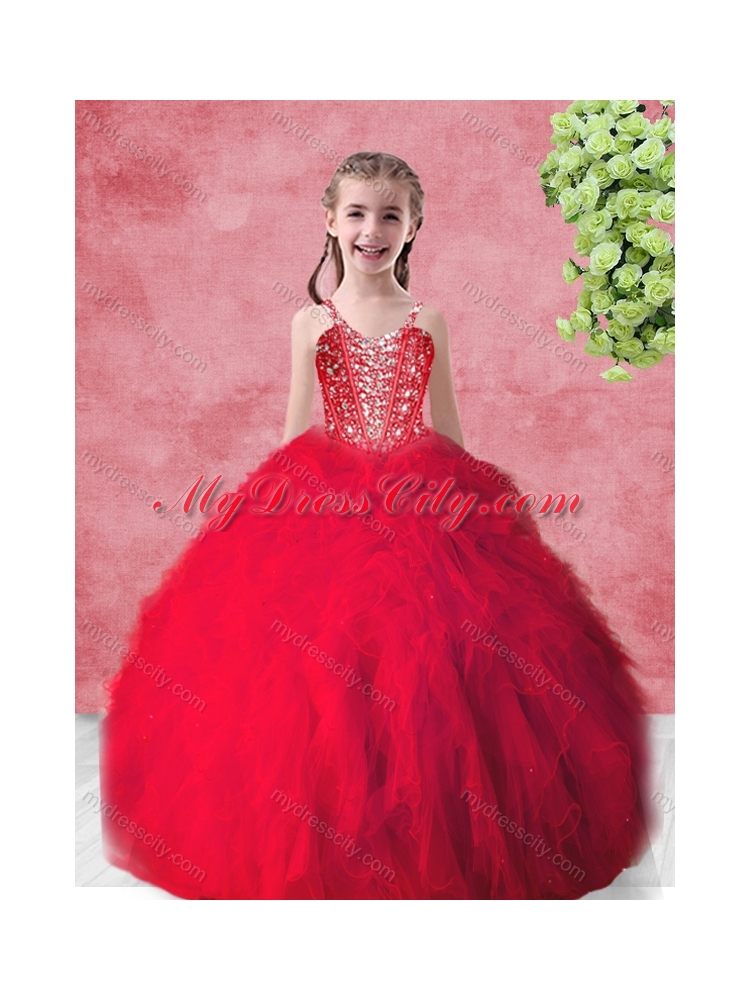 Hot Sale Beading 2016 Princesita with Quinceanera Dress with in Red