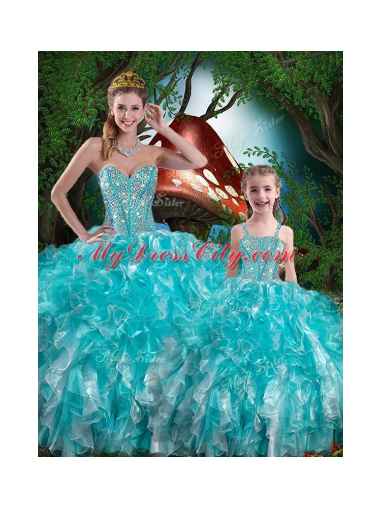 Hot Sale Sweetheart Princesita with Quinceanera Dress with Beading and Ruffles for Summer