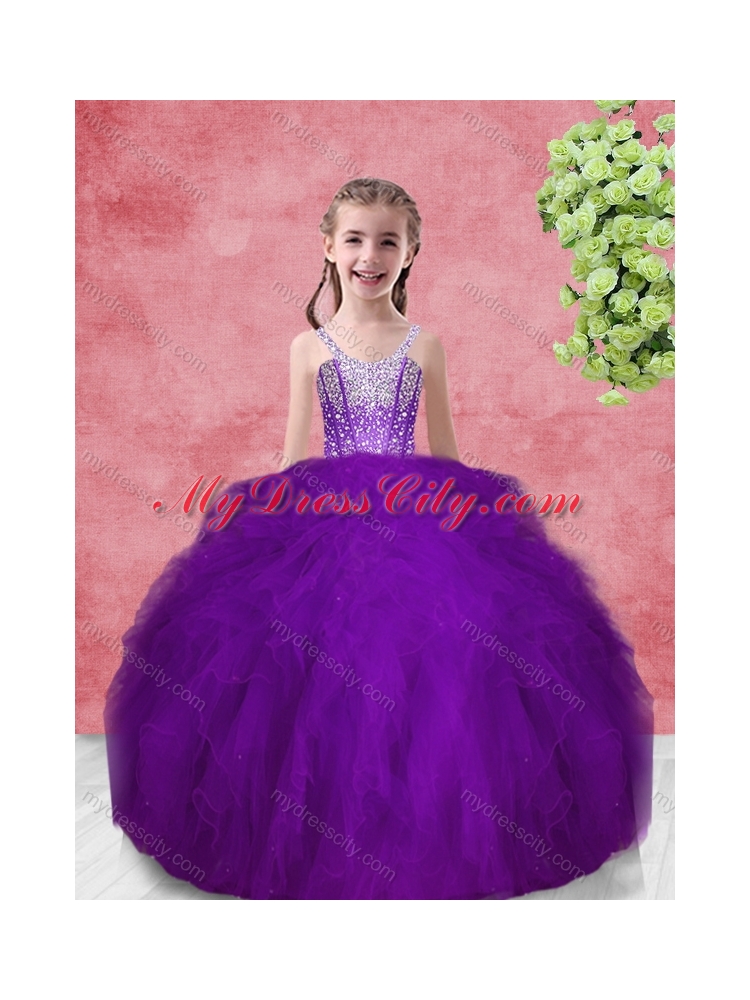 Hot Sale Wine Red Princesita with Quinceanera Dress with Beading and Ruffles