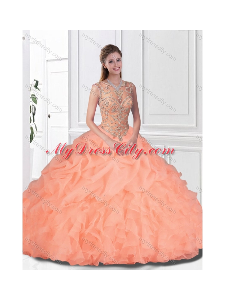 Inexpensive Scoop Princesita with Quinceanera Dress with Beading  for Fall