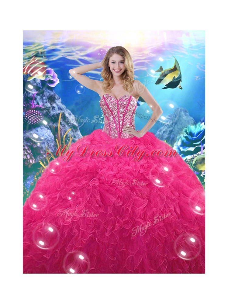 Lovely Ball Gown Princesita with Quinceanera Dress with Beading and Ruffles for 2016