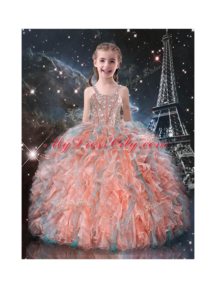 Gorgeous Ball Gown Princesita with Quinceanera Dress with Beading and Ruffles for Fall