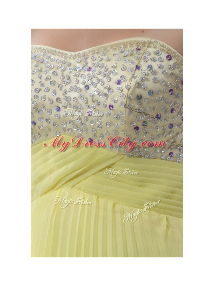 Low Price Sweetheart Floor Length Beading Prom Dress for Graduation