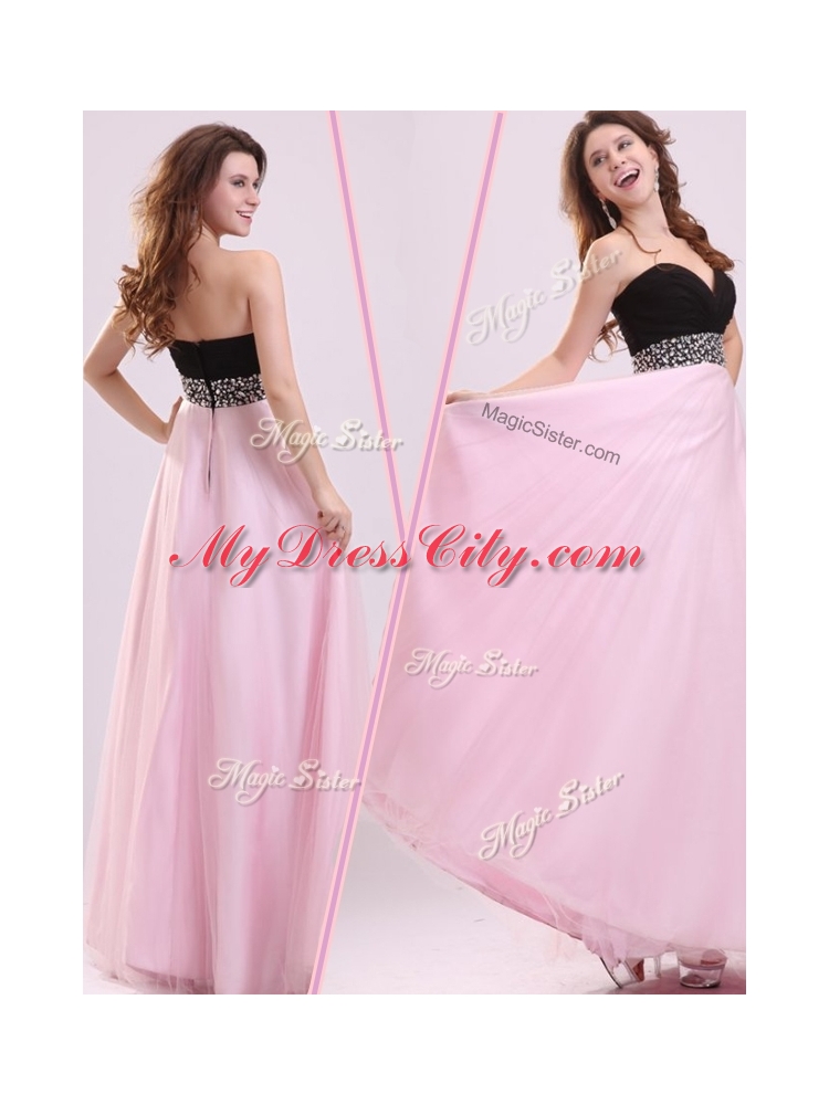 Cheap Empire Sweetheart Beading Prom Dress in Baby Pink