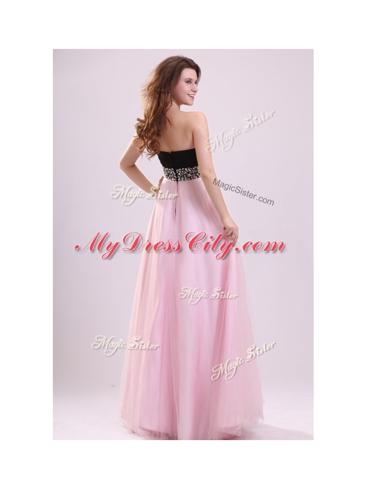 Cheap Empire Sweetheart Beading Prom Dress in Baby Pink