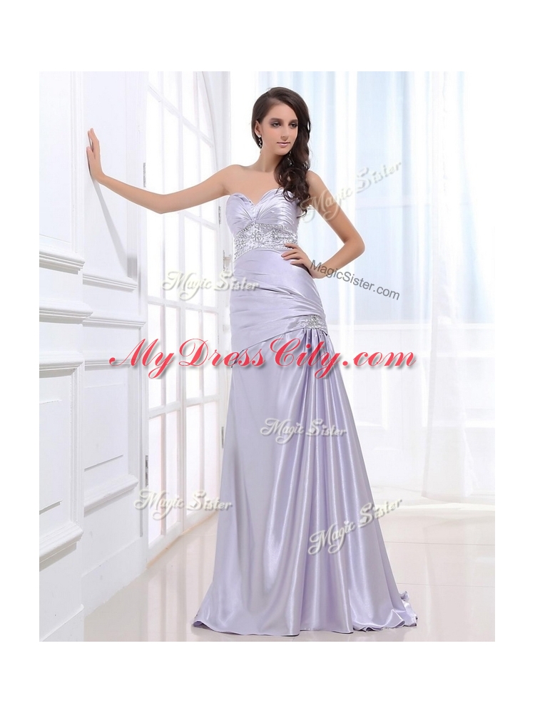 Luxurious Column Sweetheart Discount Evening Dresses with Beading and Ruching