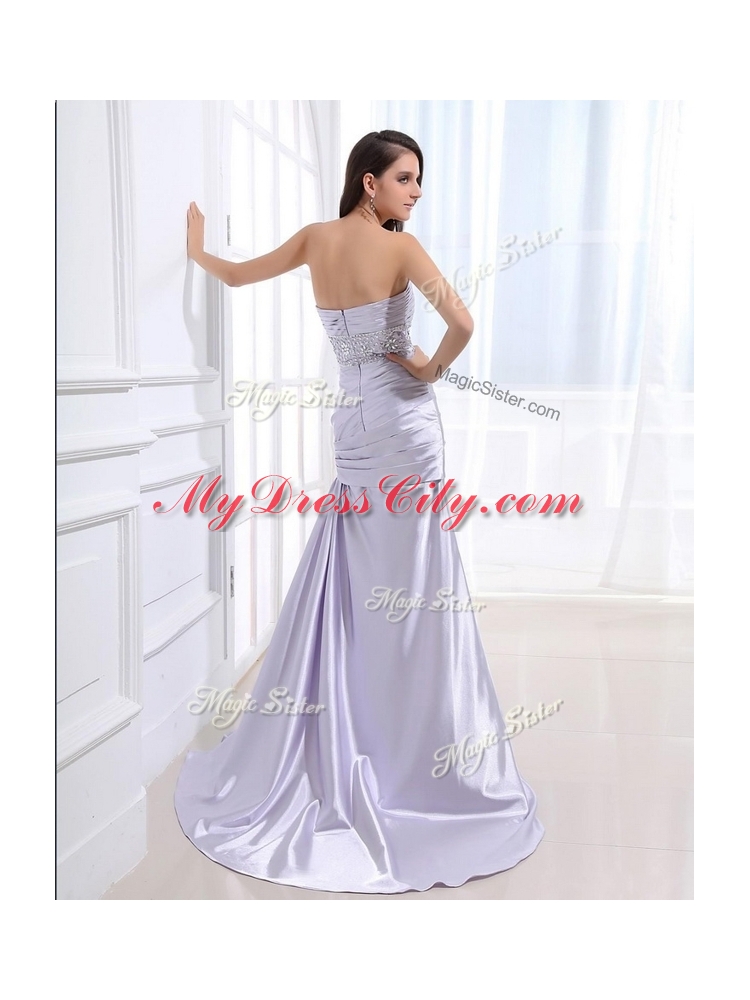 Luxurious Column Sweetheart Discount Evening Dresses with Beading and Ruching