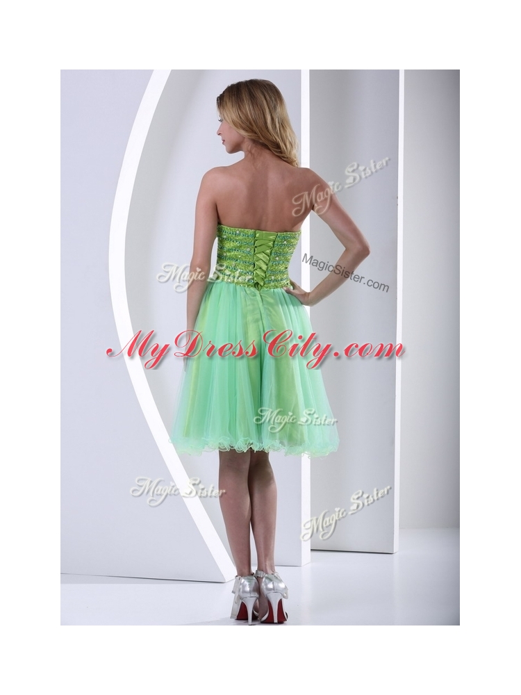 Lovely Sweetheart Beading Short Designer Prom Dresses for Party