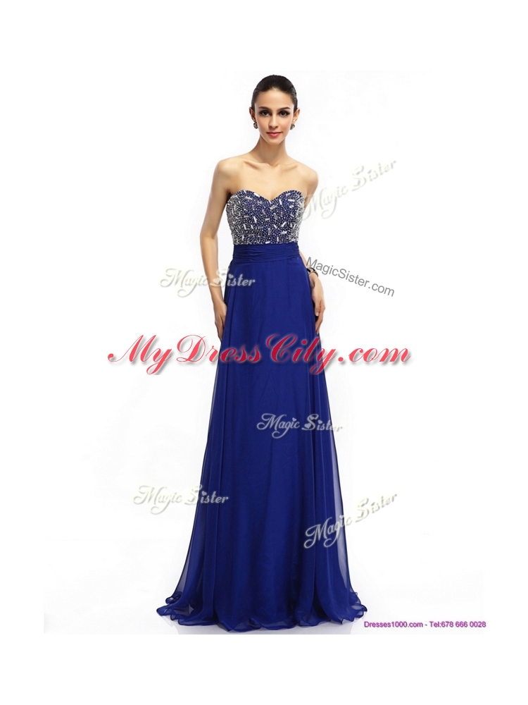 Perfect Empire Sweetheart Discount Evening Dresses in Royal Blue