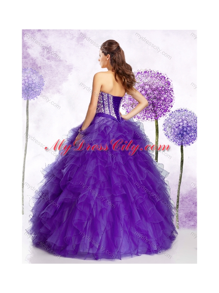 Most Popular Sweetheart Quinceanera  Dresses with Beading and Ruffles