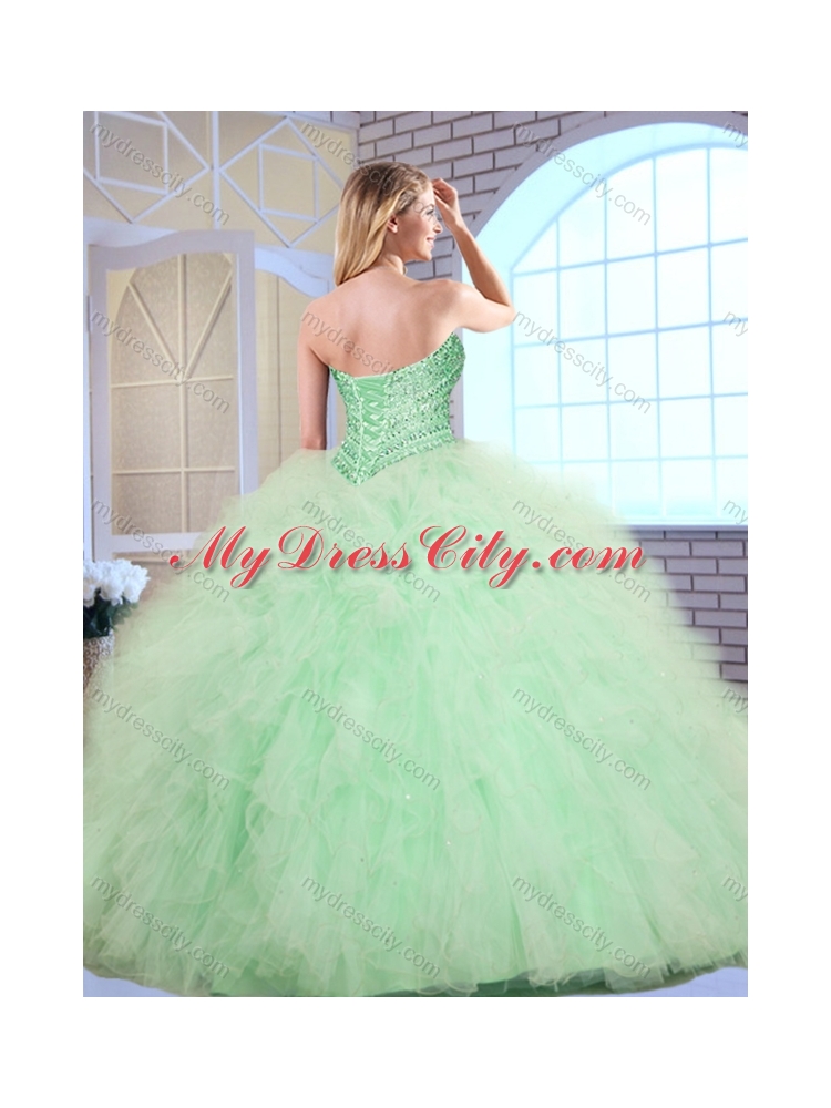 Brand New Style Ball Gown Sweet 16 Dresses with Beading and Ruffles