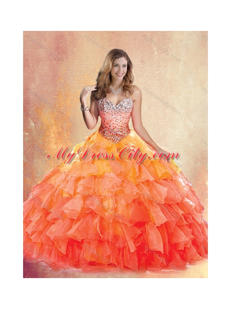 New Style Sweetheart Ball Gown Quinceanera Dresses with Ruffles