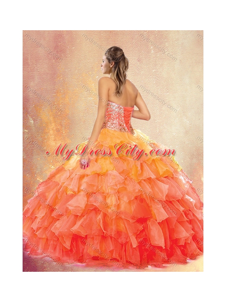 New Style Sweetheart Ball Gown Quinceanera Dresses with Ruffles